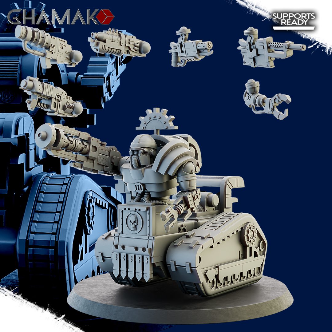 Tech Priests Cult Of Mars Martian Annihilator 02, proxy miniature, 28mm heroic scale unpainted resin, view 2