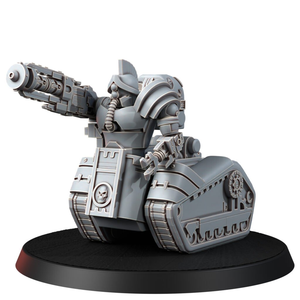 Tech Priests Cult Of Mars Martian Annihilator 03, proxy miniature, 28mm heroic scale unpainted resin, view 2