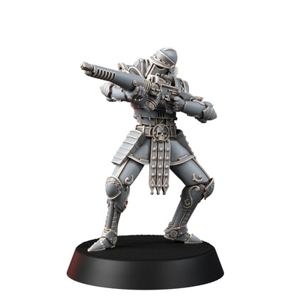 Tech Priests Cult Of Mars Martian Gatekeepers (16 Units), proxy miniature, squad, 28mm heroic scale unpainted resin, view 9