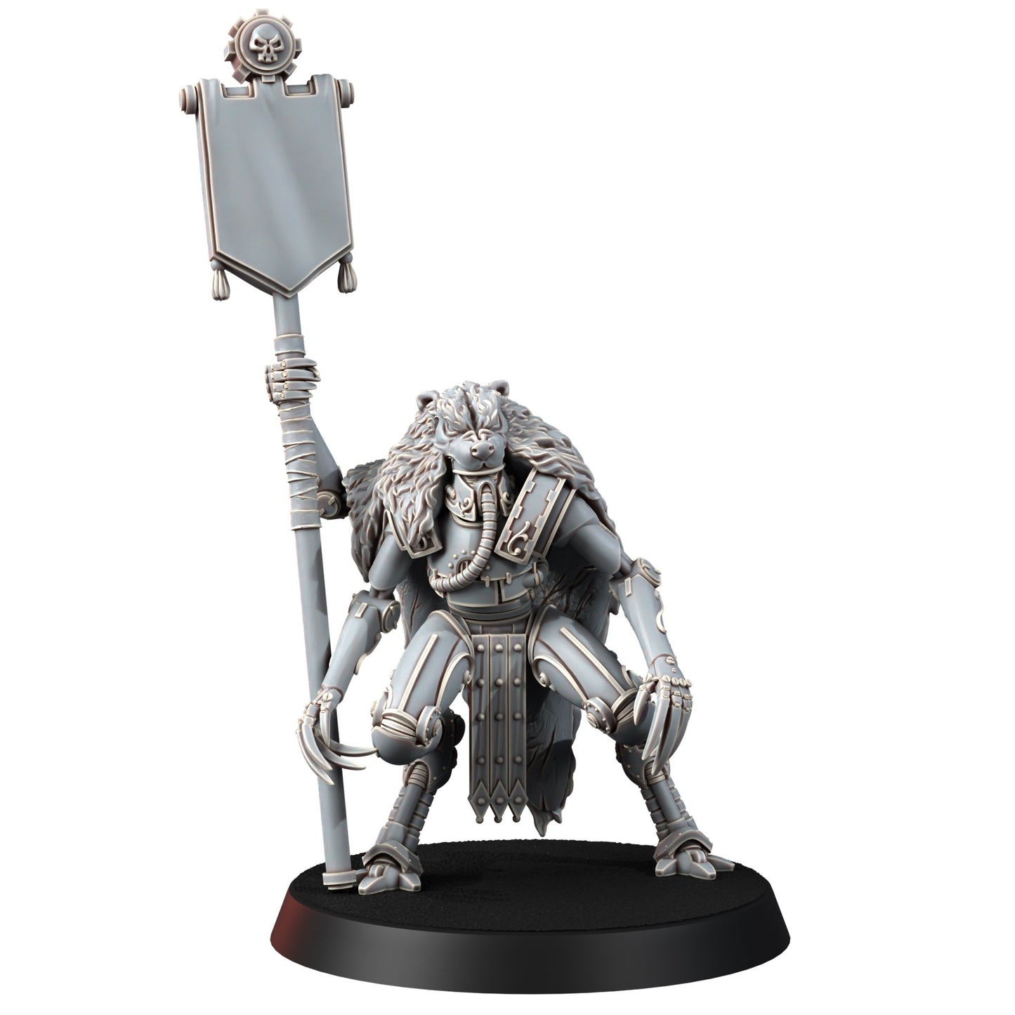 Tech Priests Cult Of Mars Martian Ironbreakers (9 Units), proxy miniature, squad, 28mm heroic scale unpainted resin, view 3