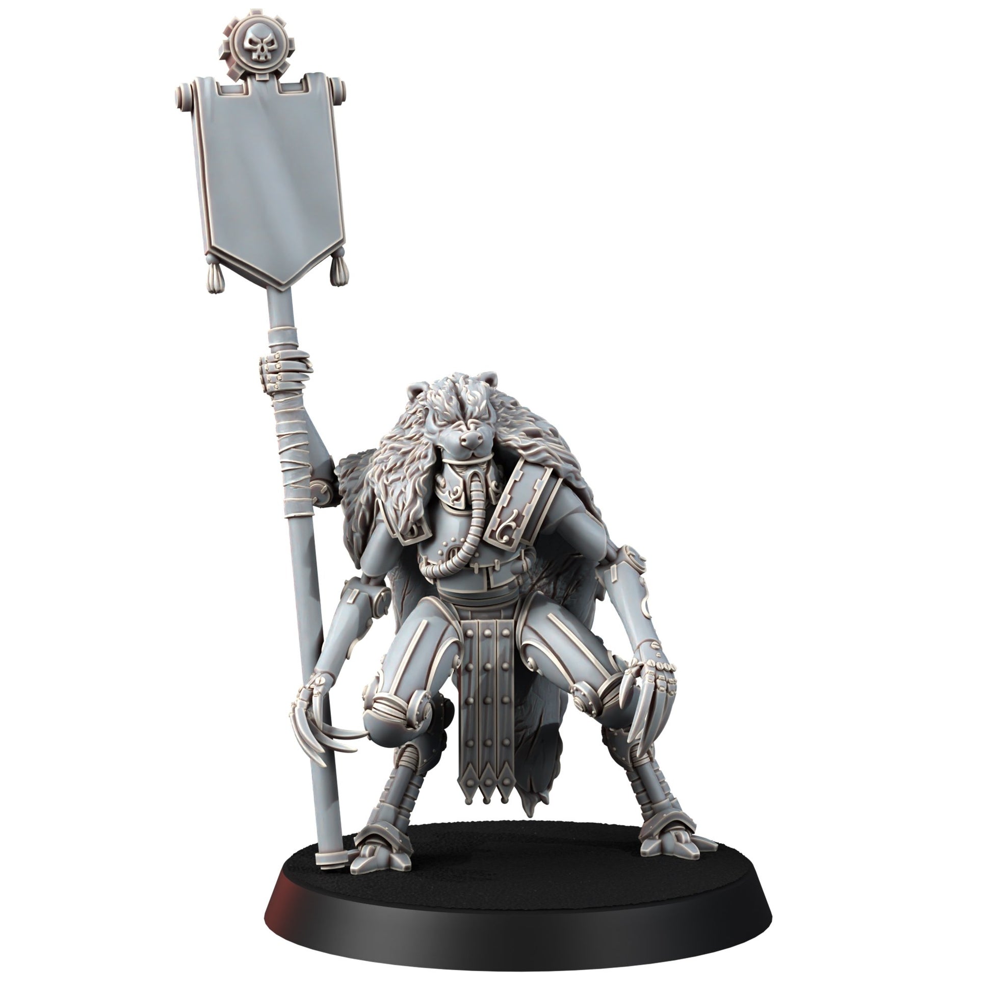 Tech Priests Cult Of Mars Martian Ironbreakers (9 Units), proxy miniature, squad, 28mm heroic scale unpainted resin, view 3