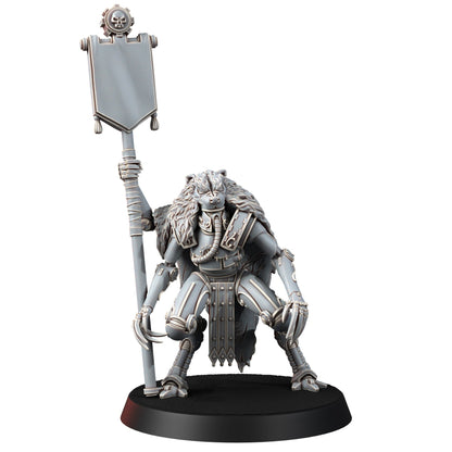 Tech Priests Cult Of Mars Martian Ironbreakers (9 Units), proxy miniature, squad, 28mm heroic scale unpainted resin, view 3