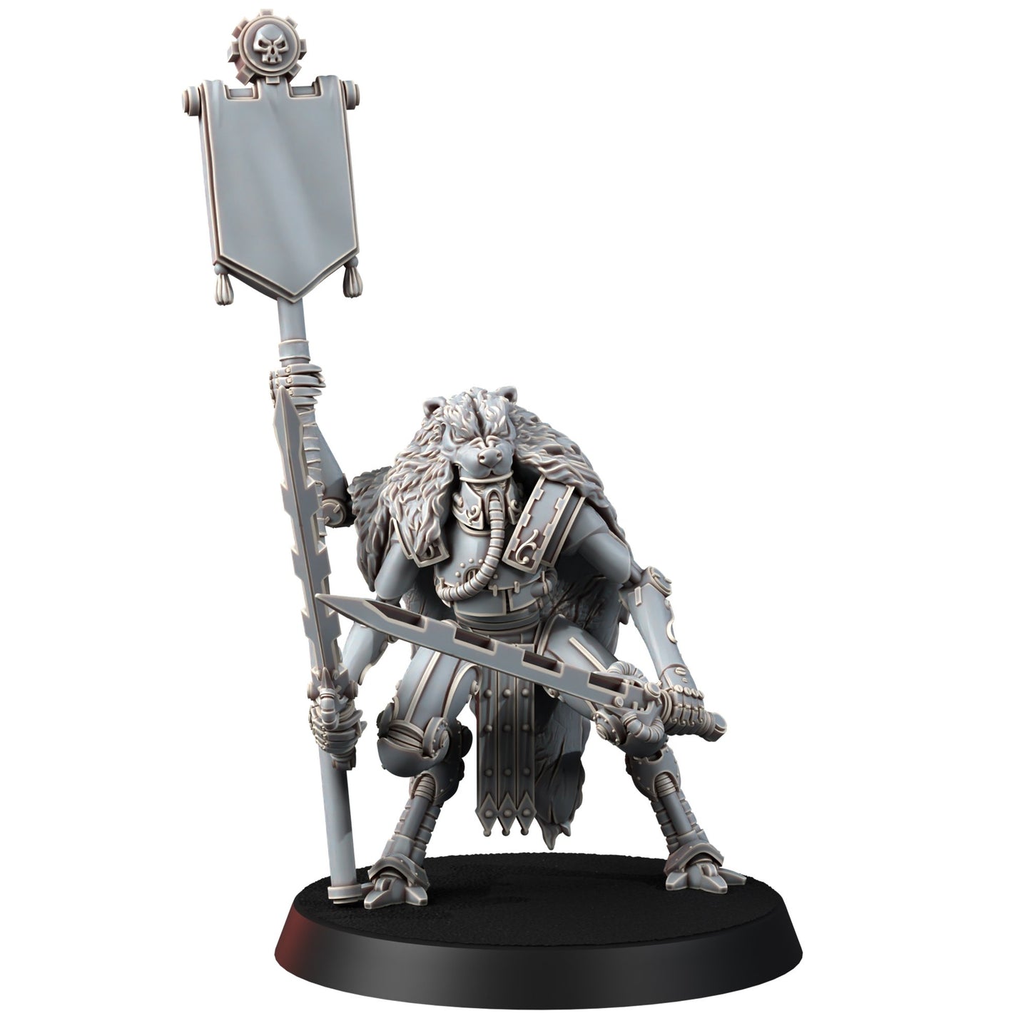 Tech Priests Cult Of Mars Martian Ironbreakers (9 Units), proxy miniature, squad, 28mm heroic scale unpainted resin, view 4