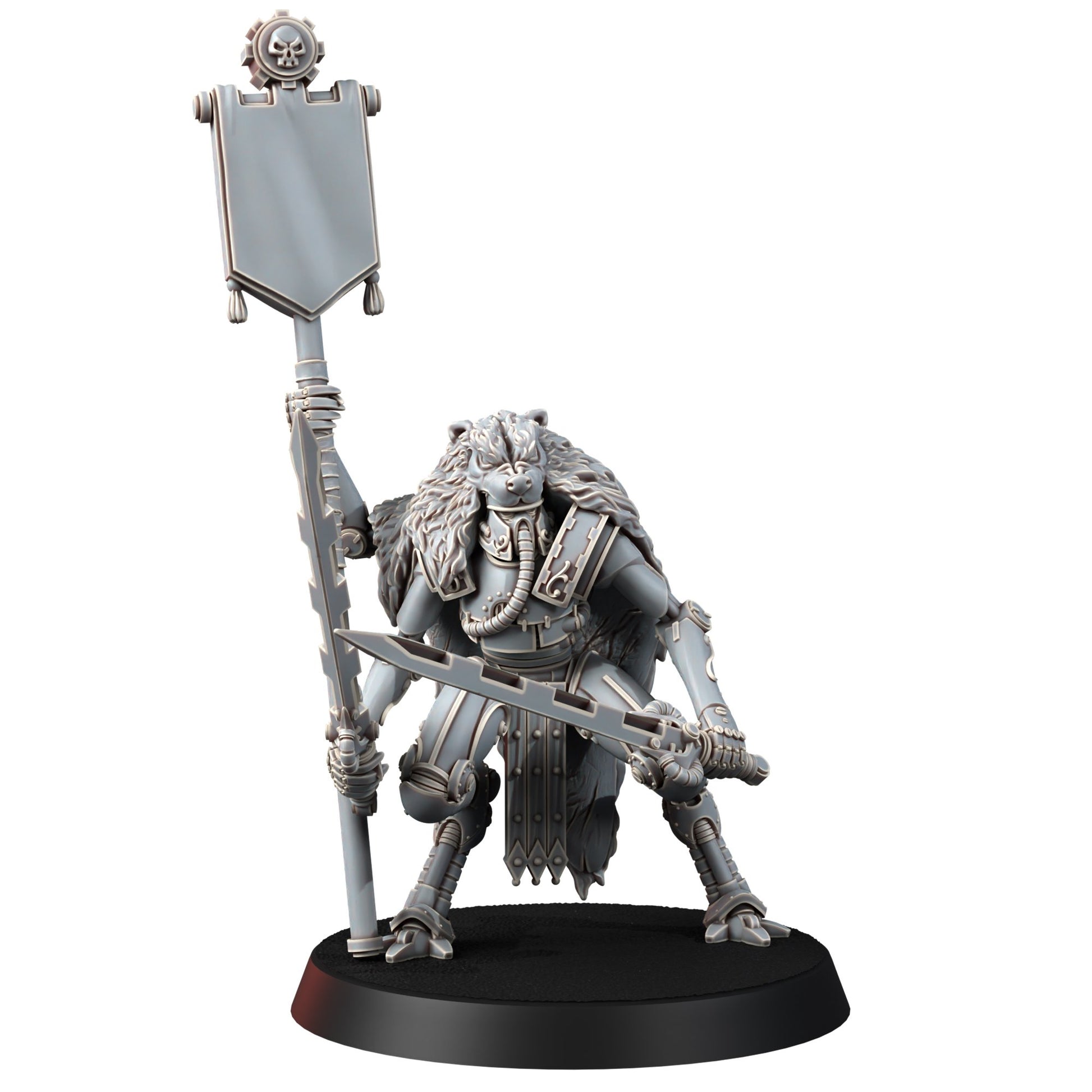 Tech Priests Cult Of Mars Martian Ironbreakers (9 Units), proxy miniature, squad, 28mm heroic scale unpainted resin, view 4