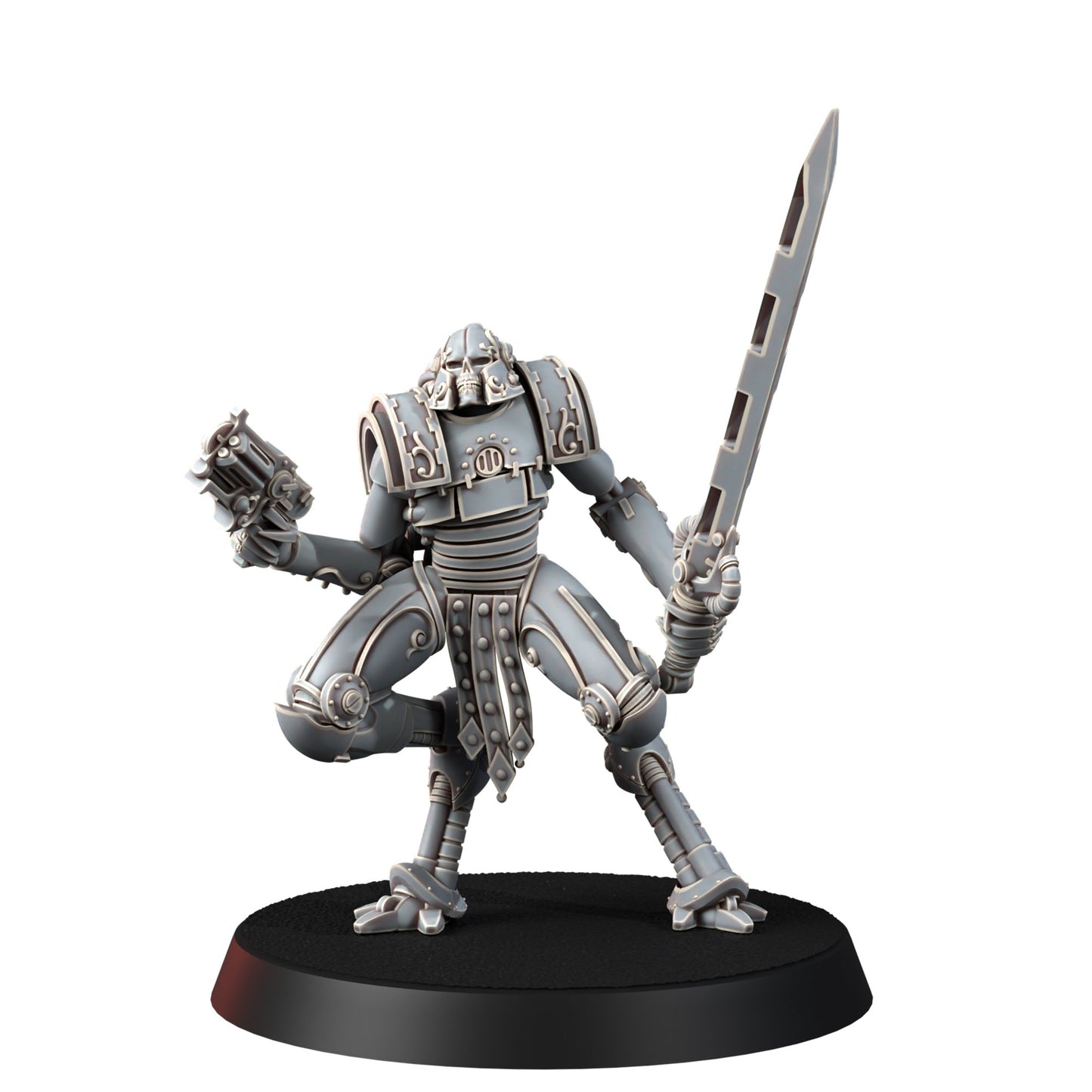 Tech Priests Cult Of Mars Martian Ironbreakers (9 Units), proxy miniature, squad, 28mm heroic scale unpainted resin, view 5