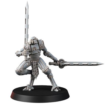 Tech Priests Cult Of Mars Martian Ironbreakers (9 Units), proxy miniature, squad, 28mm heroic scale unpainted resin, view 6