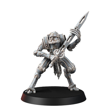 Tech Priests Cult Of Mars Martian Ironbreakers (9 Units), proxy miniature, squad, 28mm heroic scale unpainted resin, view 8