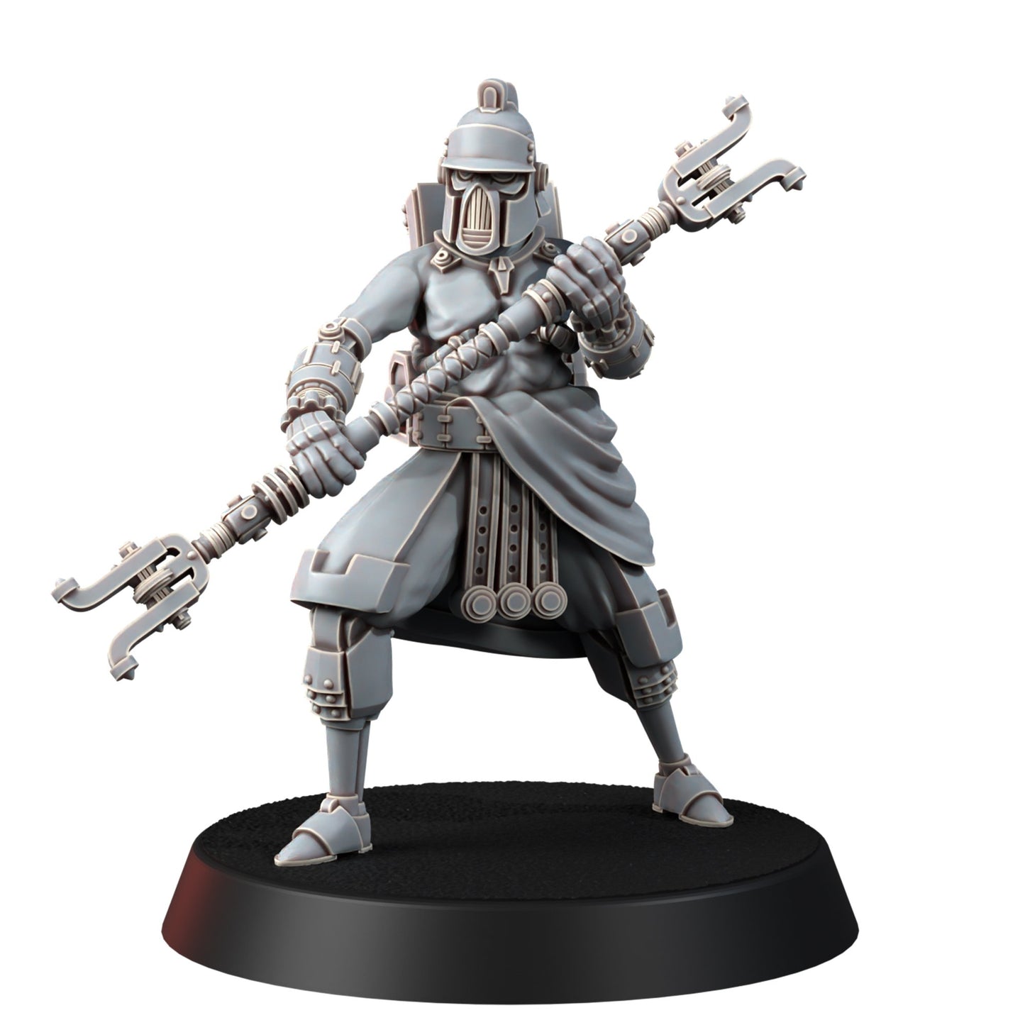 Tech Priests Cult Of Mars Olympus Devotees (5 Units), proxy miniature, squad, 28mm heroic scale unpainted resin, view 3