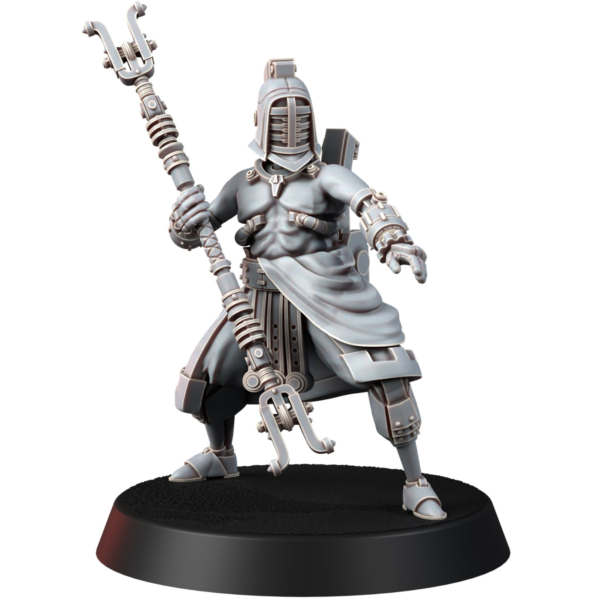 Tech Priests Cult Of Mars Olympus Devotees (5 Units), proxy miniature, squad, 28mm heroic scale unpainted resin, view 6