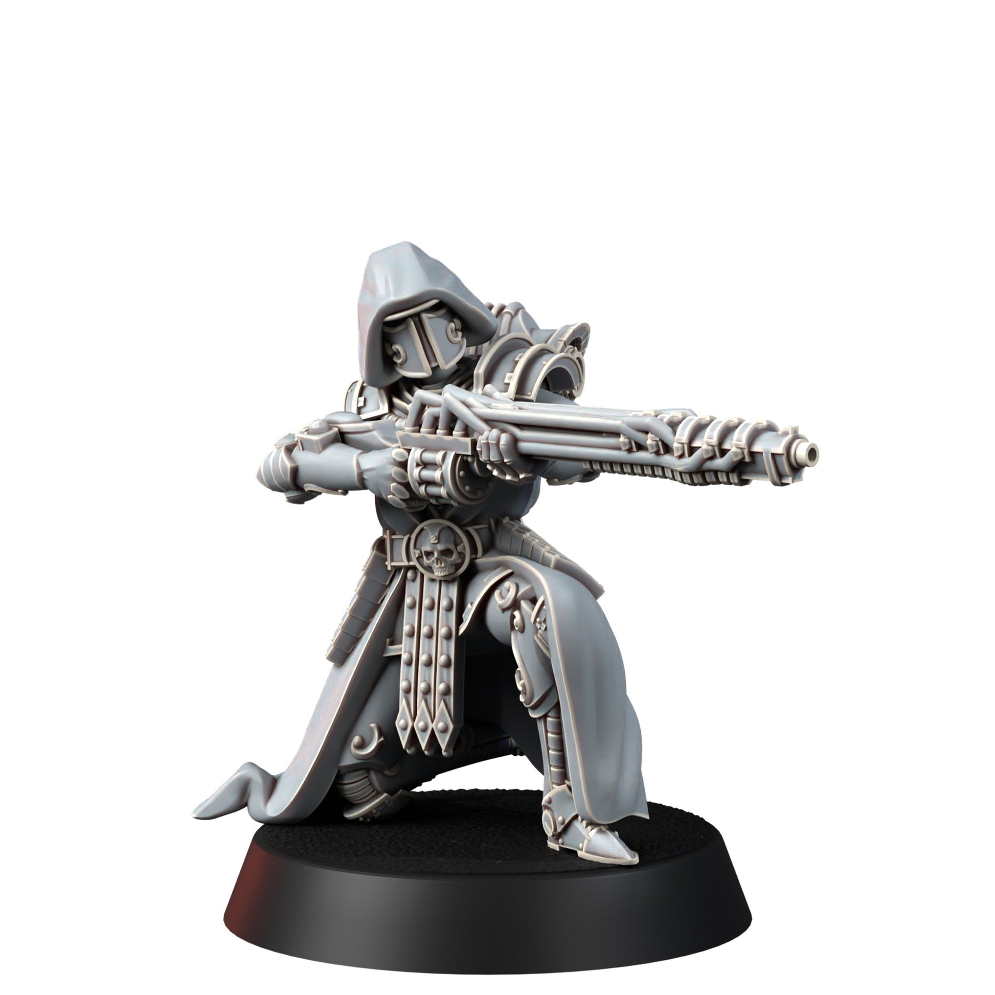 Tech Priests Cult Of Mars Rovers (10 Units), proxy miniature, squad, 28mm heroic scale unpainted resin, view 3