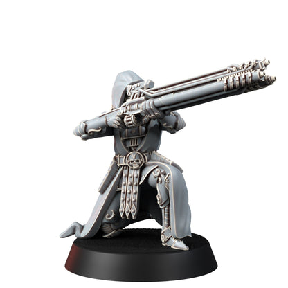 Tech Priests Cult Of Mars Rovers (10 Units), proxy miniature, squad, 28mm heroic scale unpainted resin, view 7