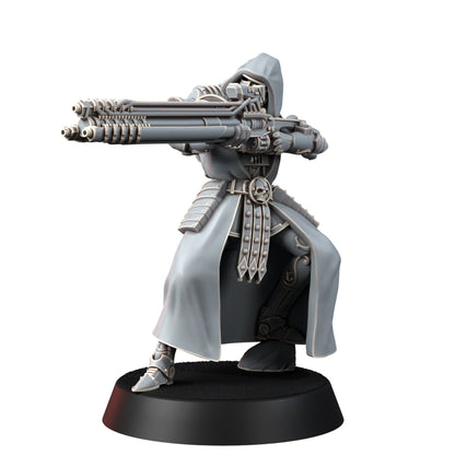 Tech Priests Cult Of Mars Rovers (10 Units), proxy miniature, squad, 28mm heroic scale unpainted resin, view 8