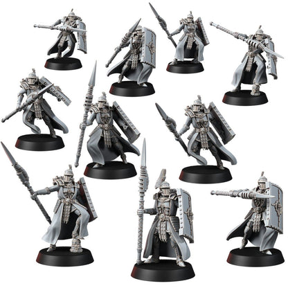 Tech Priests Cult Of Mars Scutaari (10 Units), proxy miniature, squad, 28mm heroic scale unpainted resin