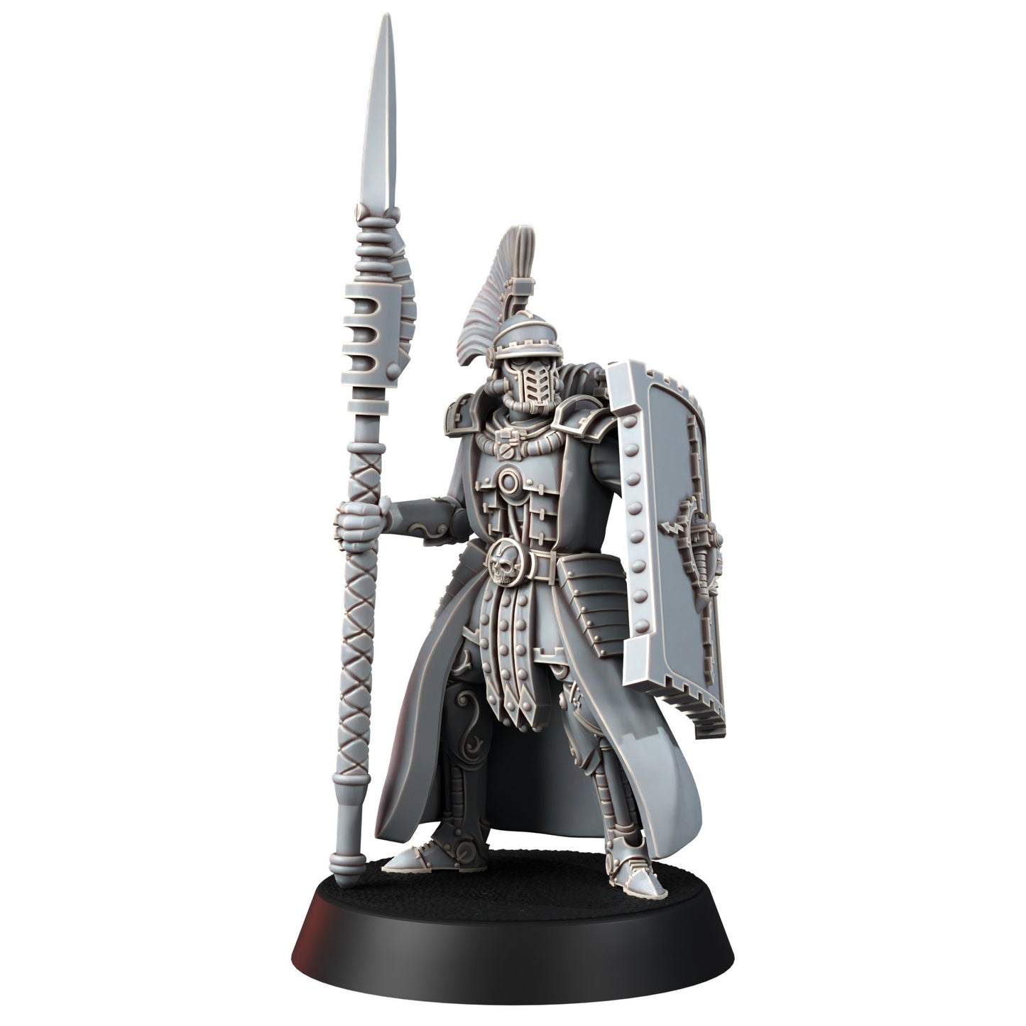Tech Priests Cult Of Mars Scutaari (10 Units), proxy miniature, squad, 28mm heroic scale unpainted resin, view 7