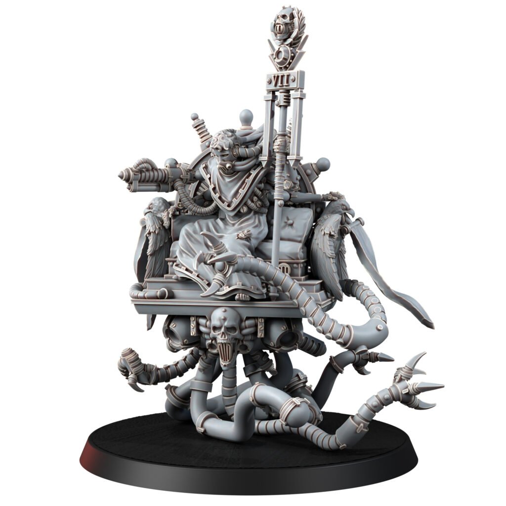 Tech Priests Cult Of Mars Senator, proxy miniature, 28mm heroic scale unpainted resin