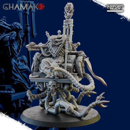Tech Priests Cult Of Mars Senator, proxy miniature, 28mm heroic scale unpainted resin, view 2