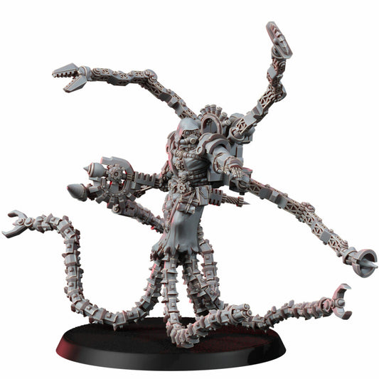 Tech Priests Cult Of Mars Tecno Deacon, proxy miniature, 28mm heroic scale unpainted resin