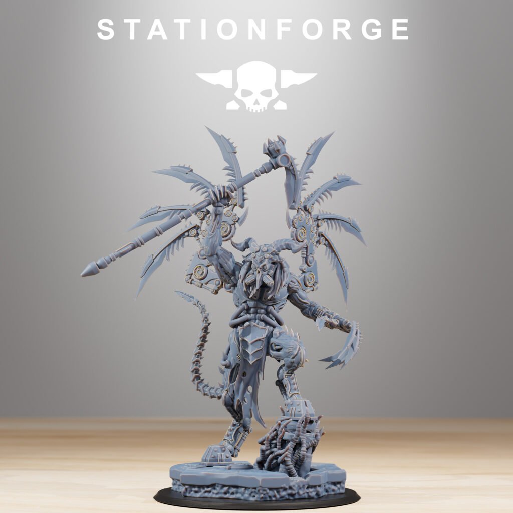 Tech Priests Pythonicus Archon, proxy miniature, character, 28mm heroic scale unpainted resin