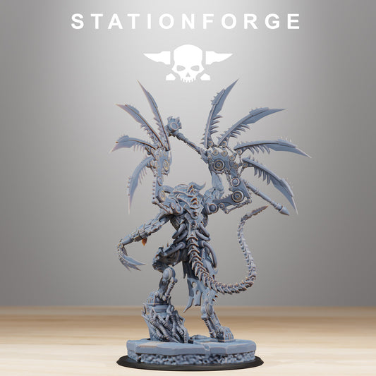 Tech Priests Pythonicus Archon, proxy miniature, character, 28mm heroic scale unpainted resin, view 2