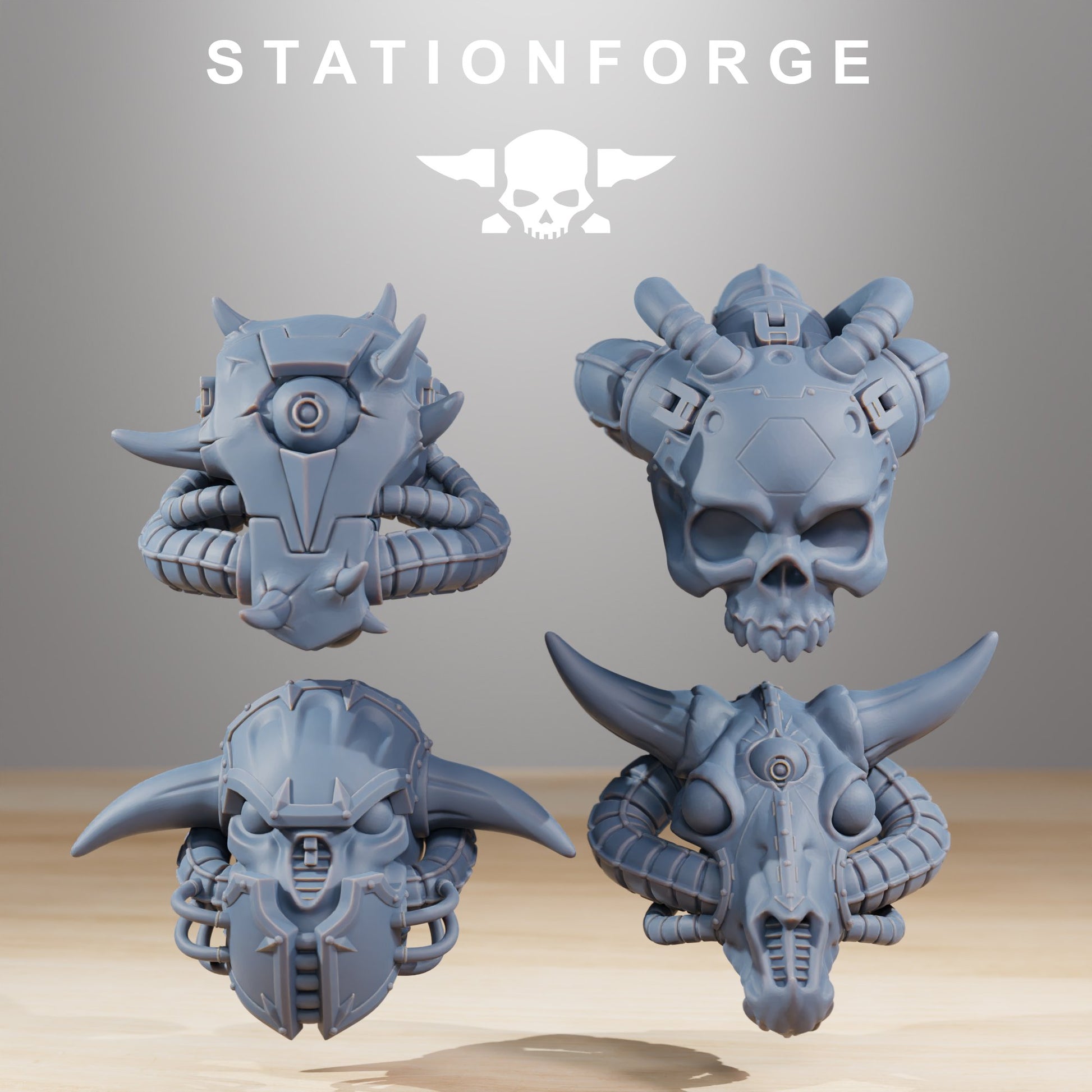 Tech Priests Pythonicus Armageddon, proxy miniature, 28mm heroic scale unpainted resin, view 4