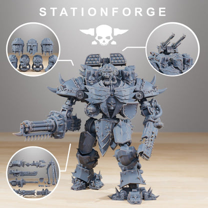 Tech Priests Pythonicus Defender MK2, proxy miniature, 28mm heroic scale unpainted resin