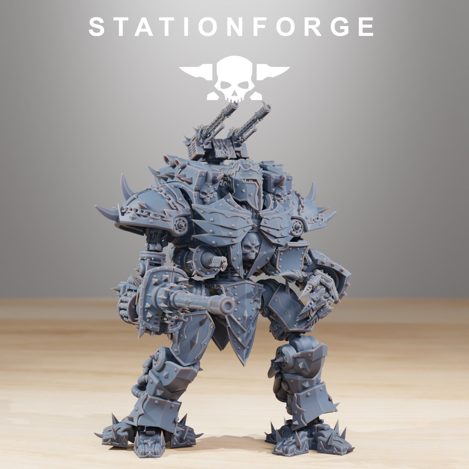 Tech Priests Pythonicus Defender MK2, proxy miniature, 28mm heroic scale unpainted resin, view 2