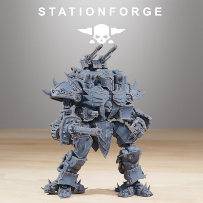 Tech Priests Pythonicus Defender MK2, proxy miniature, 28mm heroic scale unpainted resin, view 2
