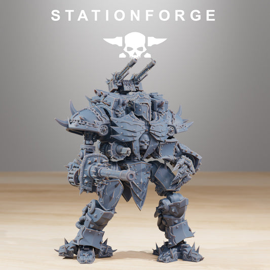Tech Priests Pythonicus Defender MK2, proxy miniature, 28mm heroic scale unpainted resin, view 2