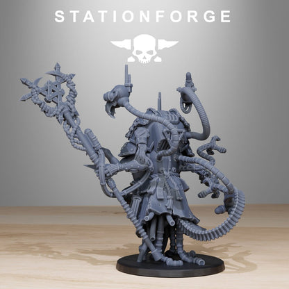 Tech Priests Raticus Priest, proxy miniature, character, 28mm heroic scale unpainted resin, view 5