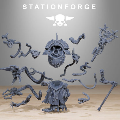Tech Priests Raticus Priest, proxy miniature, character, 28mm heroic scale unpainted resin, view 7