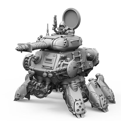 Tech Priests Scavenger Tank, proxy miniature, 28mm heroic scale unpainted resin, view 8