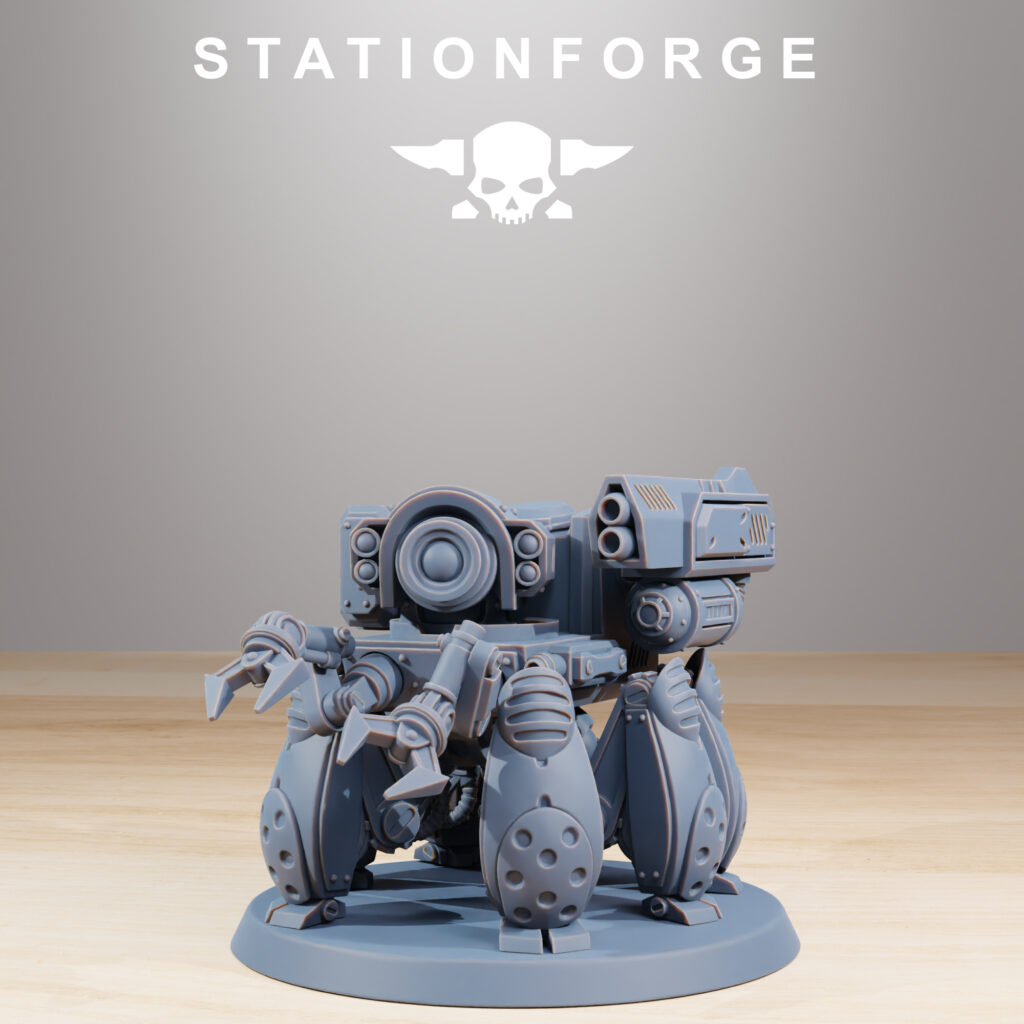 Tech Priests Scavenger Volatile Reborn V1, proxy miniature, 28mm heroic scale unpainted resin