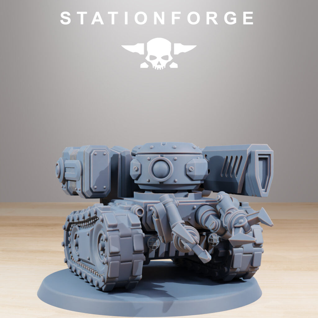 Tech Priests Scavenger Volatiles Reborn (6 Units), proxy miniature, squad, 28mm heroic scale unpainted resin, view 4