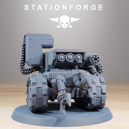 Tech Priests Scavenger Volatiles Reborn (6 Units), proxy miniature, squad, 28mm heroic scale unpainted resin, view 5