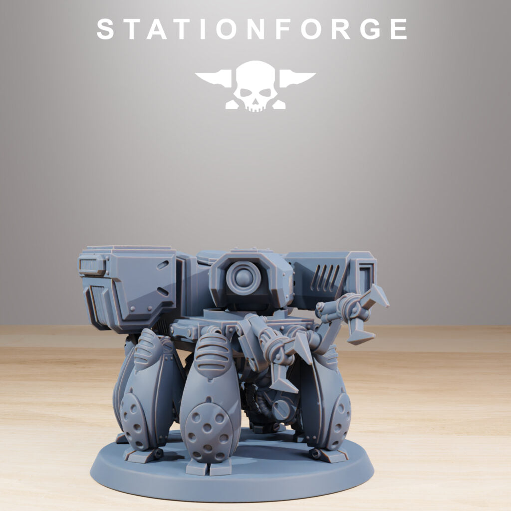 Tech Priests Scavenger Volatiles Reborn (6 Units), proxy miniature, squad, 28mm heroic scale unpainted resin, view 7