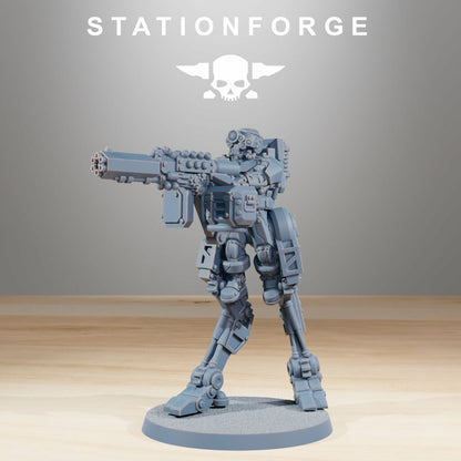 Tech Priests Scavenger Wayfarers V1 (5 Units), proxy miniature, squad, 28mm heroic scale unpainted resin, view 5