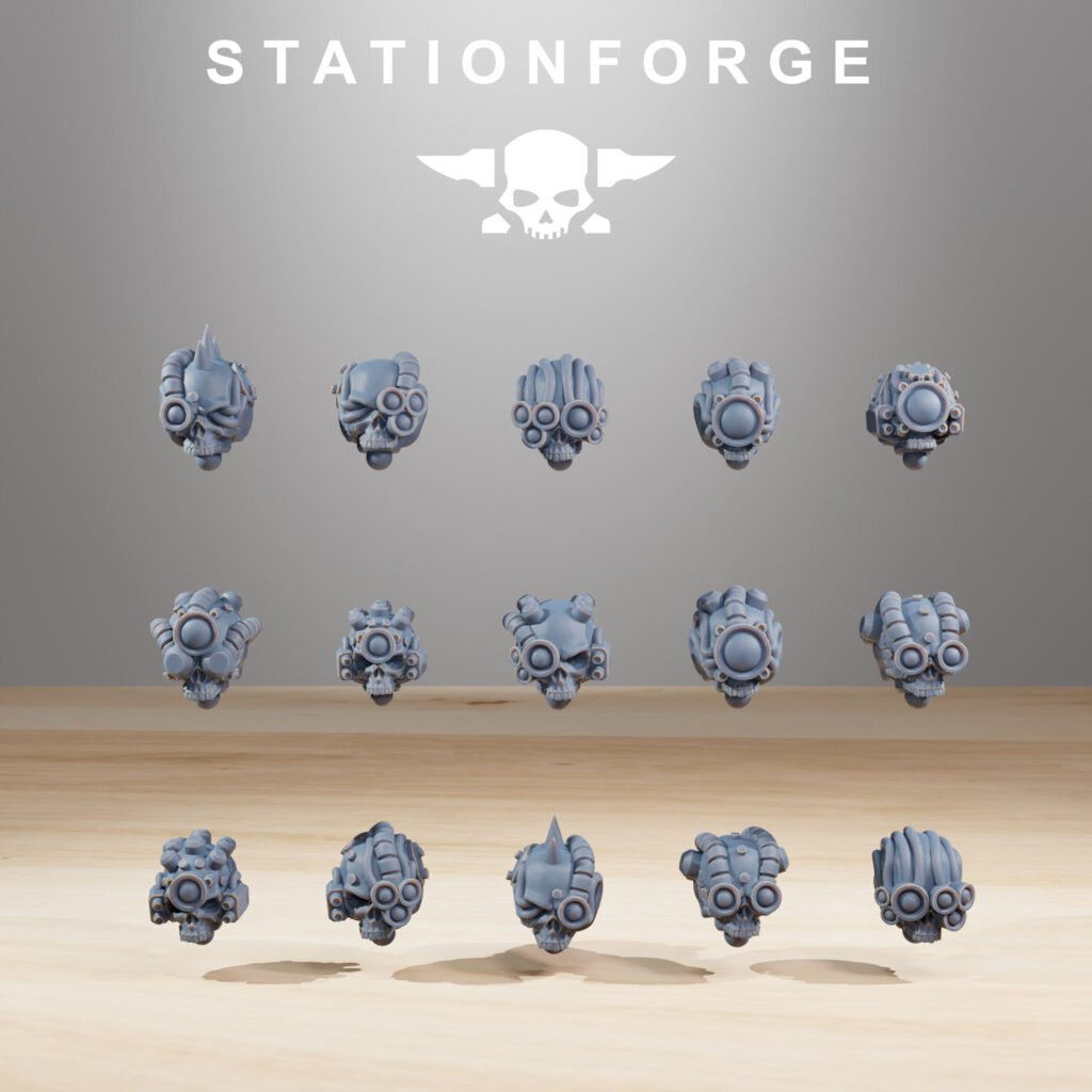 Tech Priests Servo Bots Remake (15 Units), proxy miniature, squad, 28mm heroic scale unpainted resin, view 9