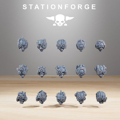 Tech Priests Servo Bots Remake (15 Units), proxy miniature, squad, 28mm heroic scale unpainted resin, view 9