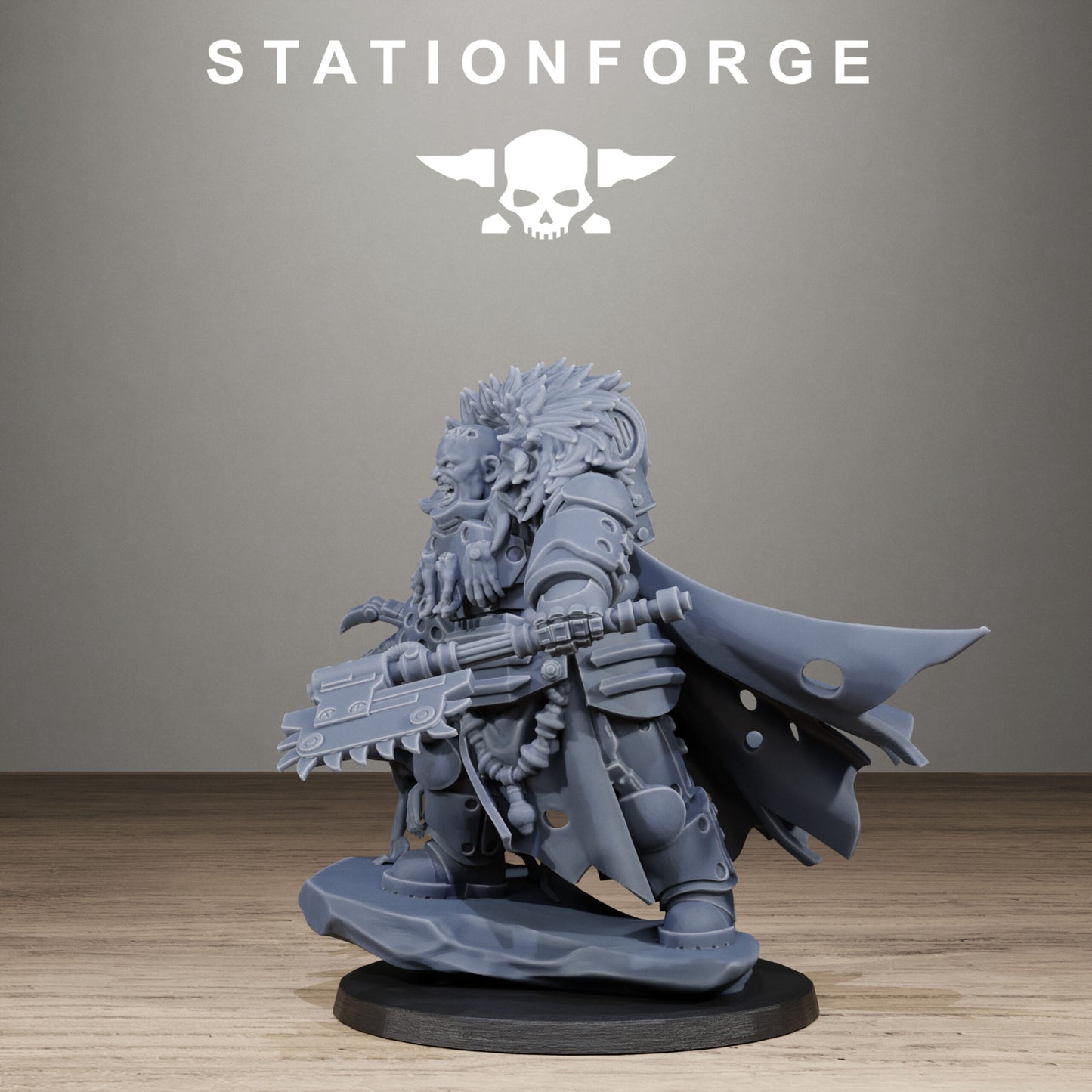 Tech Priests Vernaxers, proxy miniature, 28mm heroic scale unpainted resin, view 6