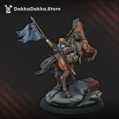 Imperial Army The Princess Of Alcat, proxy miniature, 28mm heroic scale unpainted resin, view 3