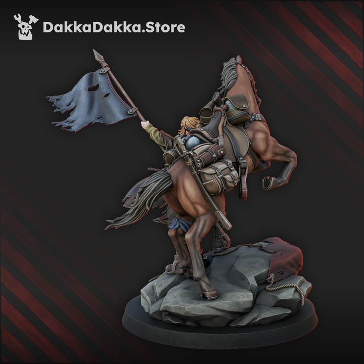 Imperial Army The Princess Of Alcat, proxy miniature, 28mm heroic scale unpainted resin, view 6