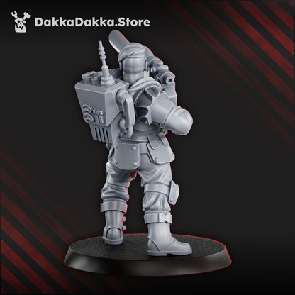 Imperial Army Phaeton Guard Guardsman, proxy miniature, infantry, 28mm heroic scale unpainted resin, view 5