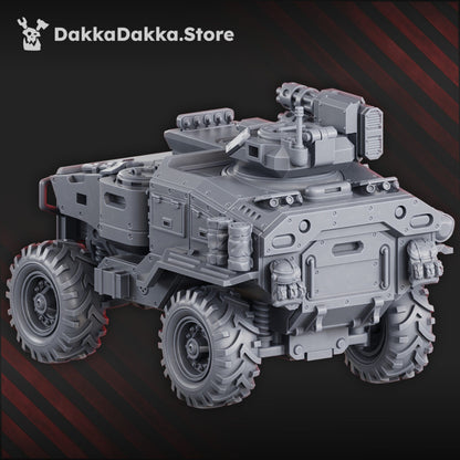 Imperial Army Phaeton Guard Infantry Fighting Vehicle Neofelis N-59, proxy miniature, 28mm heroic scale unpainted res, view 3