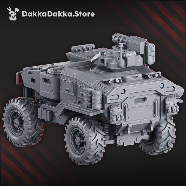 Imperial Army Phaeton Guard Infantry Fighting Vehicle Neofelis N-59, proxy miniature, 28mm heroic scale unpainted res, view 7
