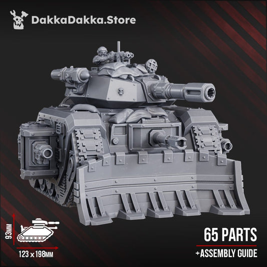 Imperial Army Regius Guard Infantry Battle Tank Lr, proxy miniature, 28mm heroic scale unpainted resin