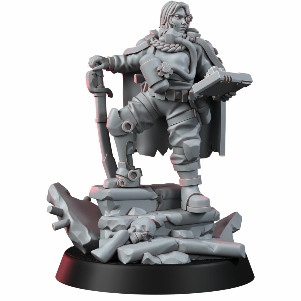 Imperial Army M. Barrett, proxy miniature, 28mm heroic scale unpainted resin