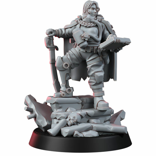Imperial Army M. Barrett, proxy miniature, 28mm heroic scale unpainted resin