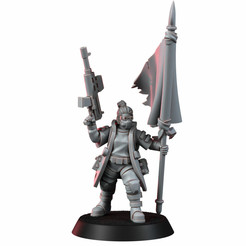 Imperial Army Master, proxy miniature, character, 28mm heroic scale unpainted resin