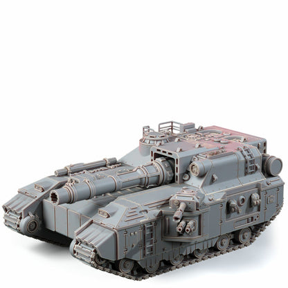 Imperial Army Superheavy Tank Barboudon B-5, proxy miniature, 28mm heroic scale unpainted resin