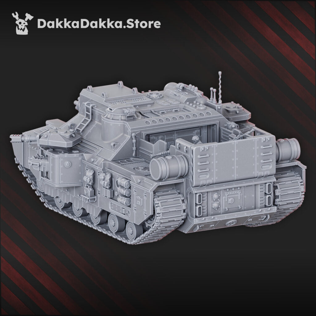 Imperial Army Superheavy Tank Gorgodon G-6, proxy miniature, 28mm heroic scale unpainted resin, view 4